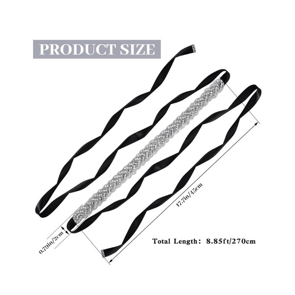 Adjustable Rhinestone Belt - Picture 2 of 5